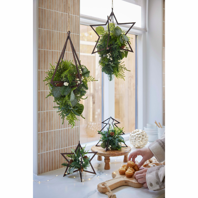 Wooden star hanger, , medium