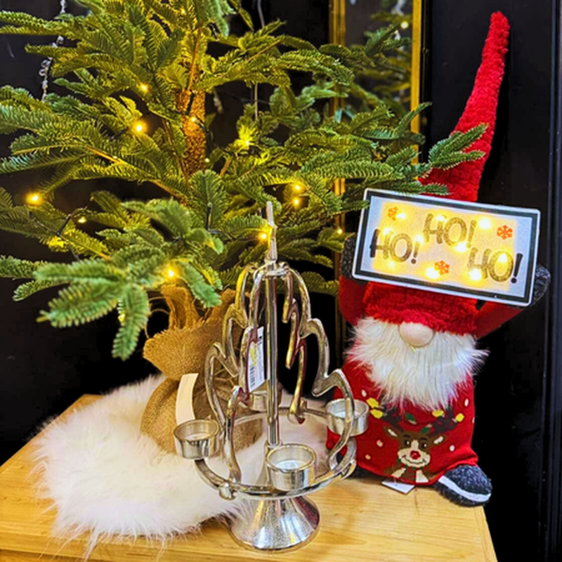 Product image: Xmas soft santa standing red with led sign hq239178-25 23x19x64, , medium-null