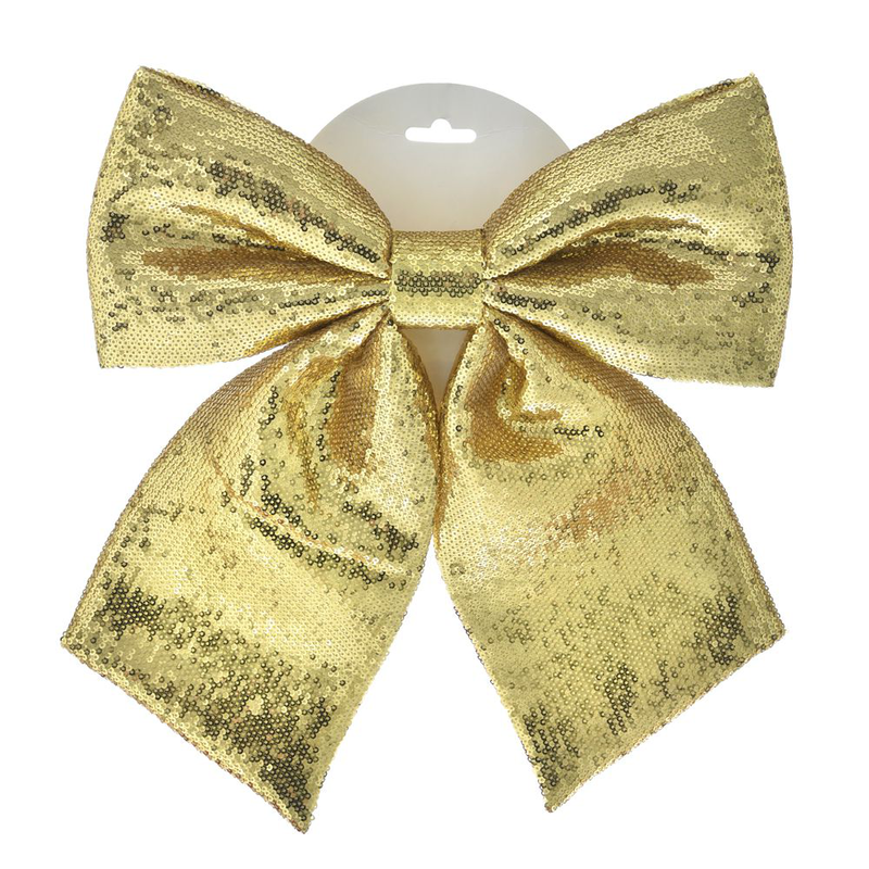 Gold fabric sequined ribbon 30x32cm, , medium-null