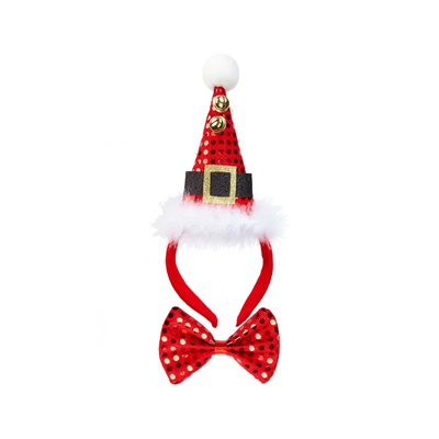 Christmas sequin santa hat mini, , medium