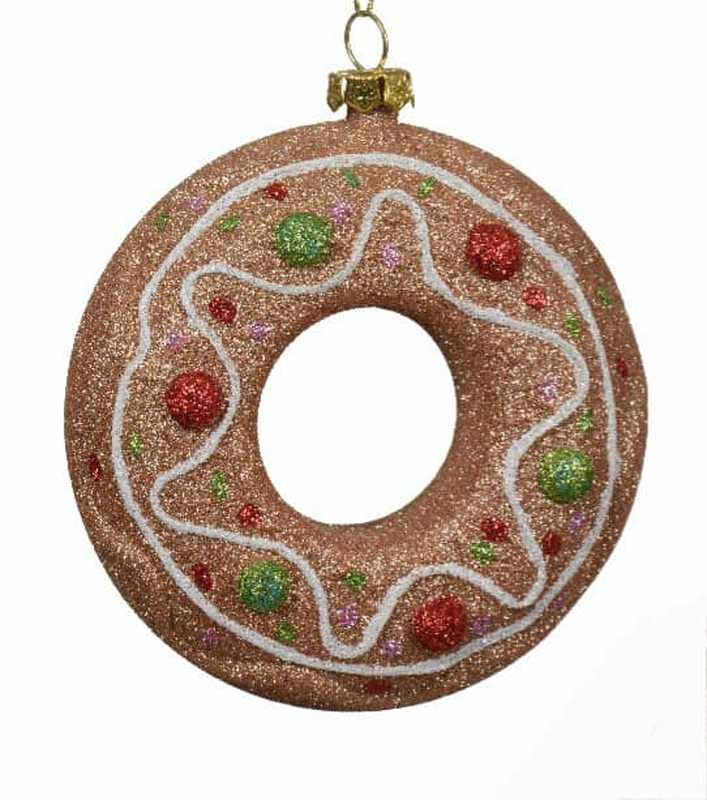 Gingerbread donut brown - donut with star-null