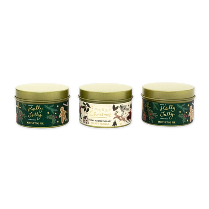 Product image: Xmas candle gift set mistletoe & fir, , medium-null