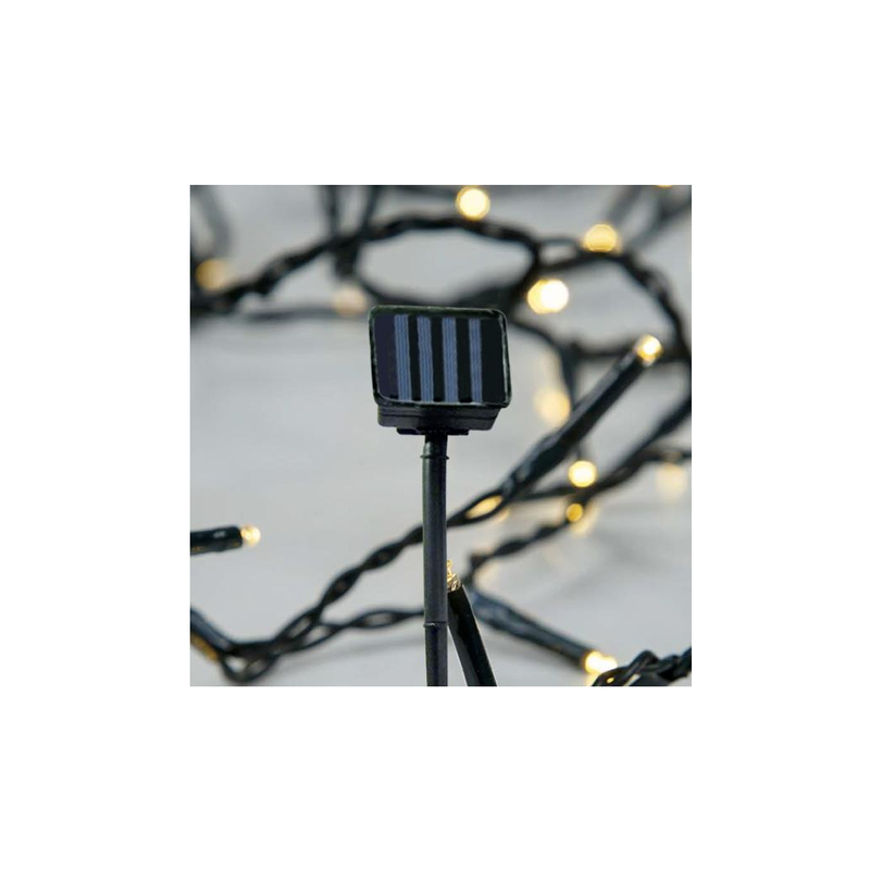 96 christmas lights with photovoltaic panel warm white outdoor lighting-null