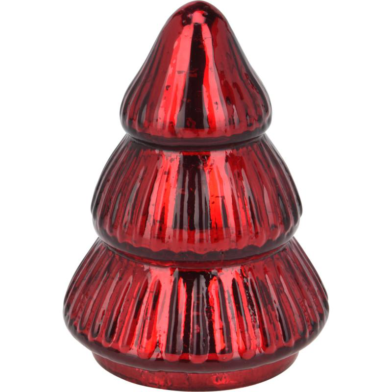 Product image: Christmas glass tree red - assorted designs, , medium-null