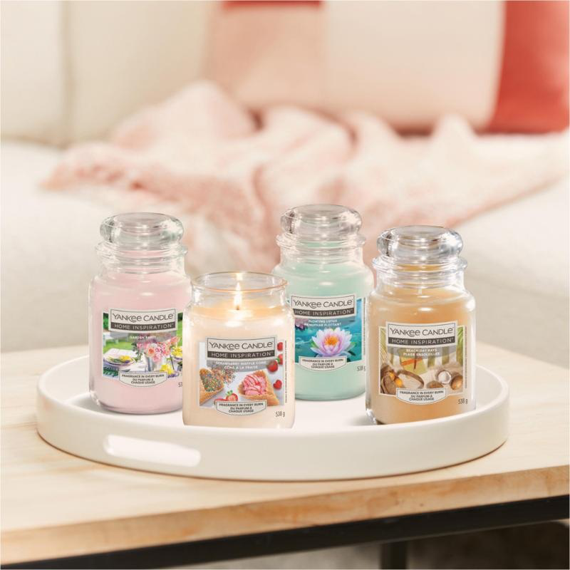 Yankee home inspiration large jar scented candle - glistening christmas, , medium-null