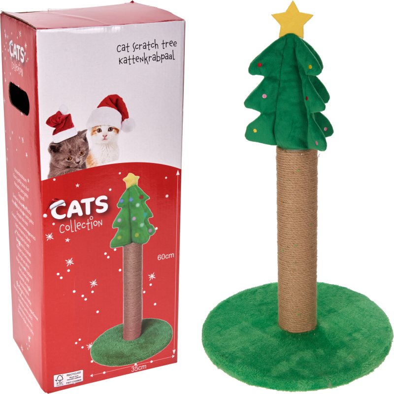 Χριστουγεννιατικο δεντρο γατας με βαση 340x34cm - διαφορα σχεδια, , medium-null