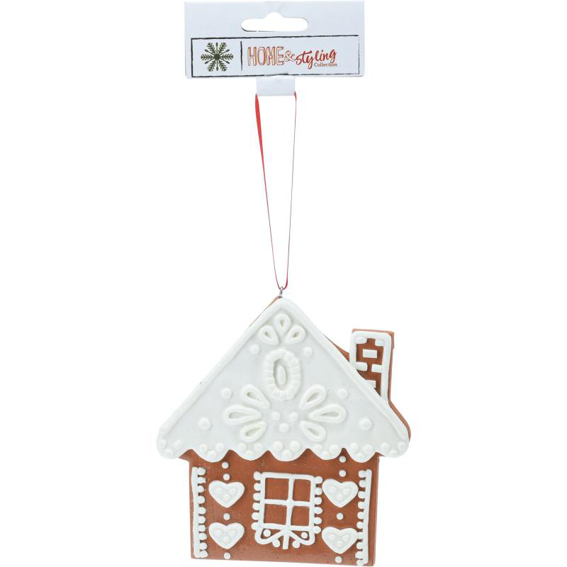 Product image: Gingerbread cookie hanging decoration 11cm - assorted designs, , medium-null