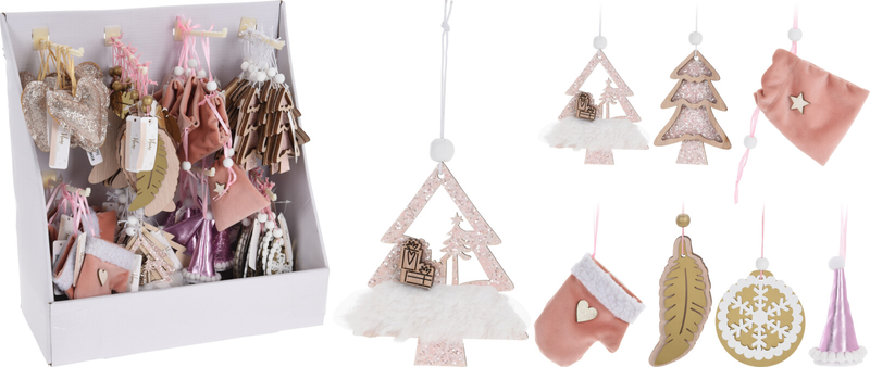 Pretty (thema) hang deco figure 8 assorted designs, , medium-null