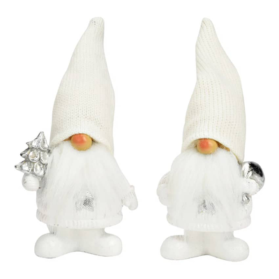 Elf with sack, christmas tree, , medium