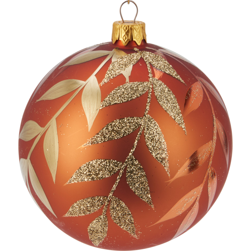 Product image: Christmas xmas ball glass 10cm - assorted designs, , medium-null