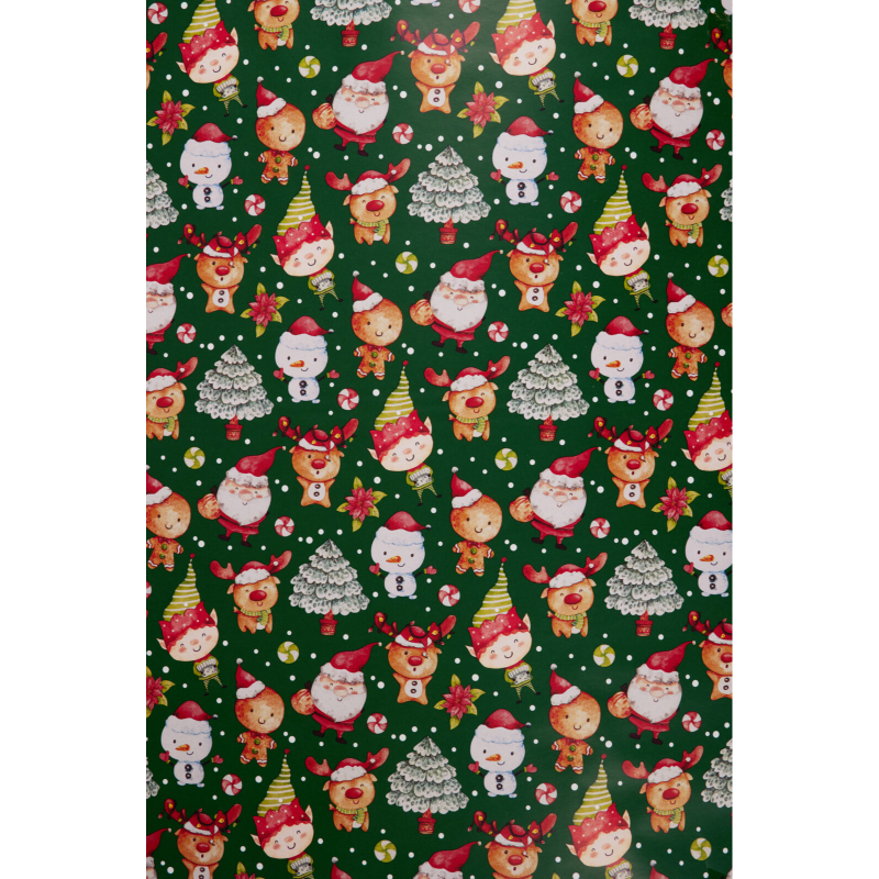 Christmas wrap paper 100x500cm - assorted designs, , medium-null