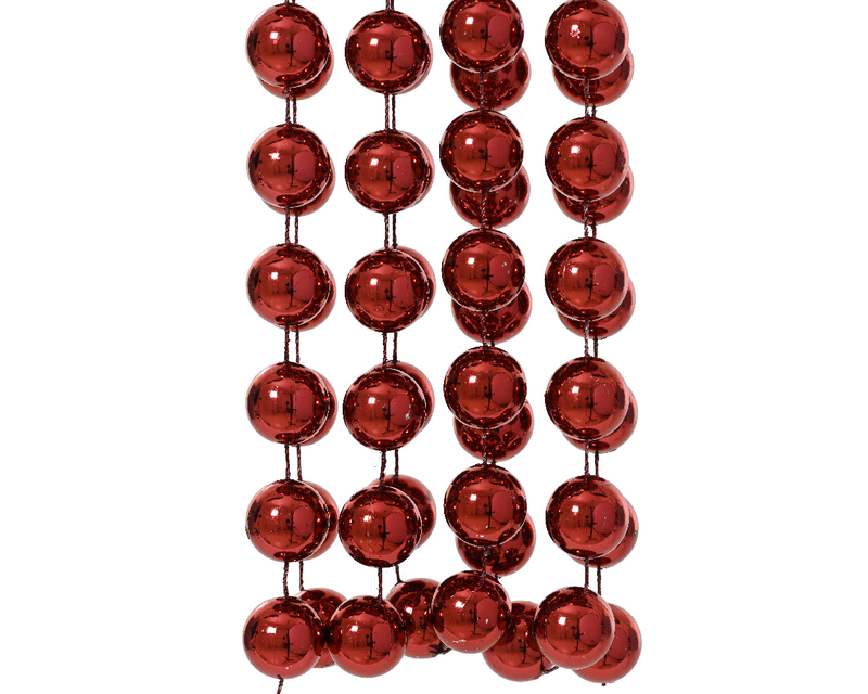 Bead garland xxl shiny oxblood, , medium-null