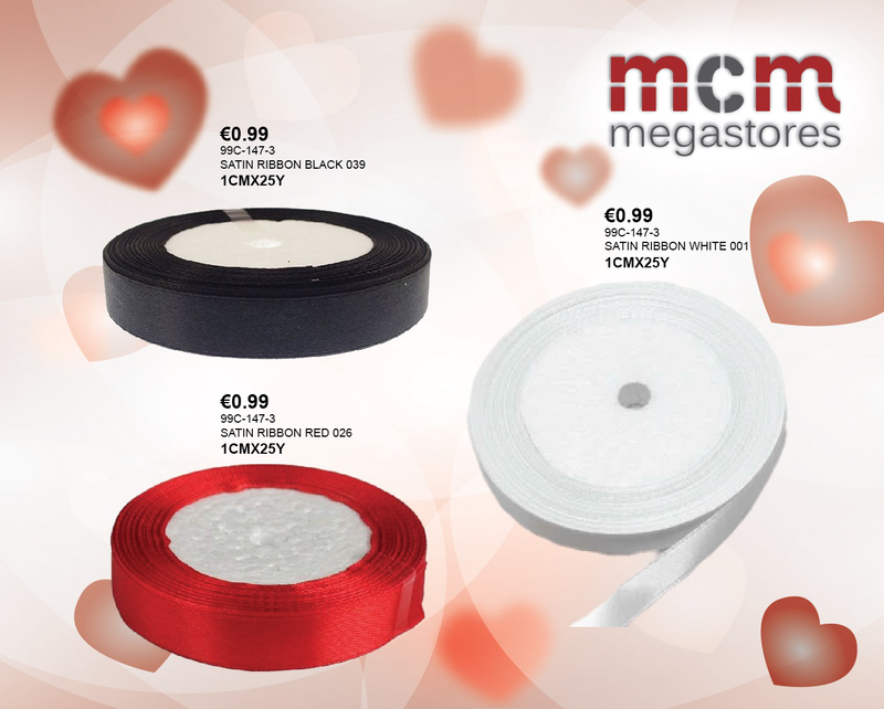 Ribbon satin 1cm x 25y white, , medium-null