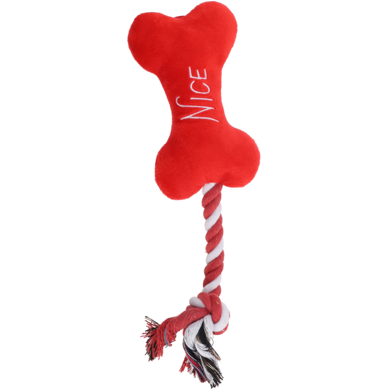Product image: Christmas  dog toy with rope - assorted designs, , medium-null