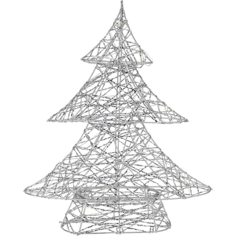 Decorative led tree 40cm - silver, , medium-null