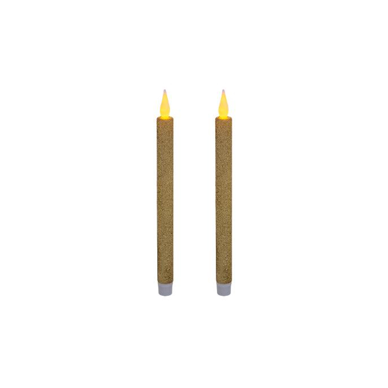 Christmas candle led 2pcs gold-null
