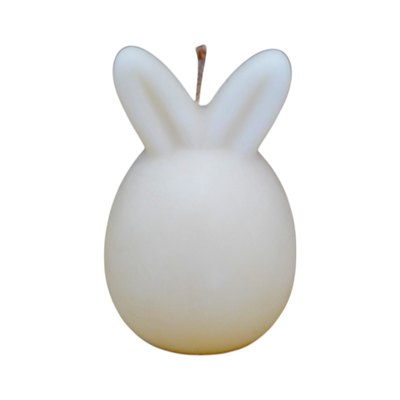 Easter scented candle - rabbit ears, White, medium