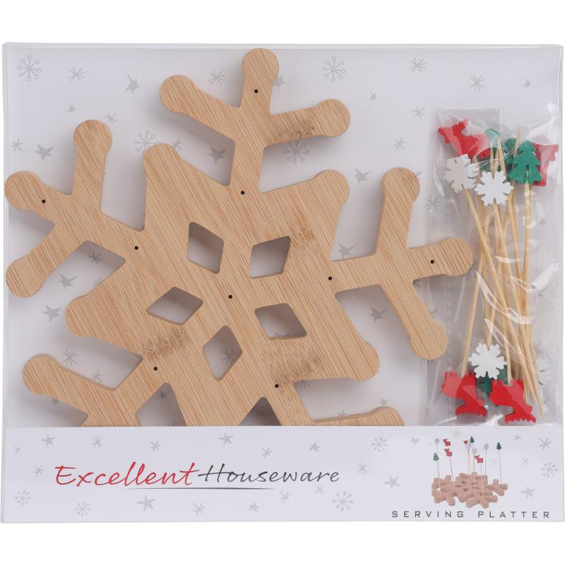 Product image: Excellent houseware bamboo serving plate, , medium-null