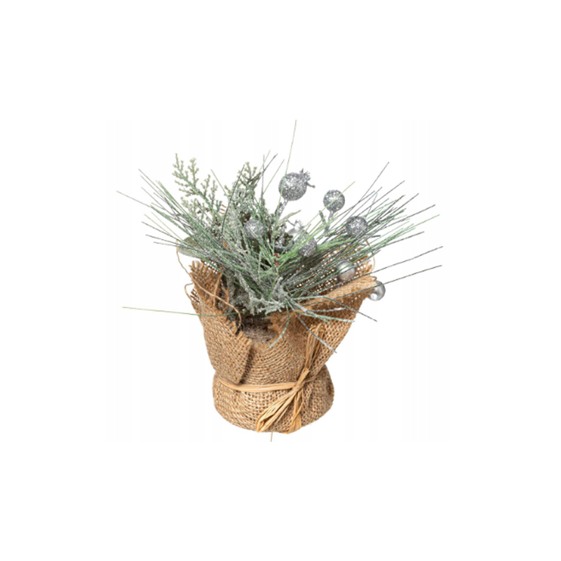 Product image: Christmas decoration with flowers in a bag 16cm, , medium-null