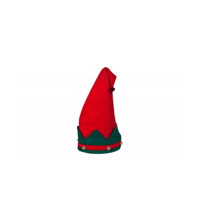 Christmas hat elf red with bell, , medium