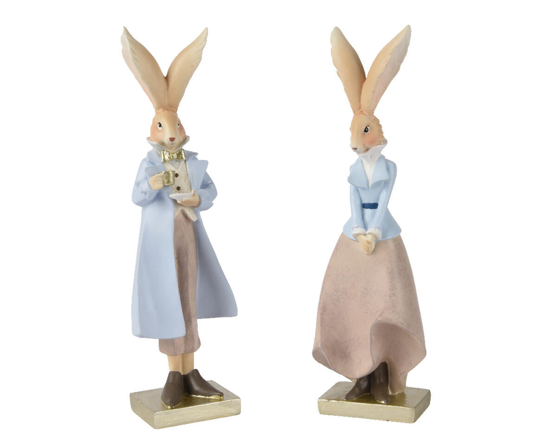 Bunny polyresin male/female handmade - large , female-null