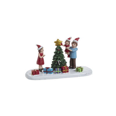 Family with gifts and christmas present, , medium