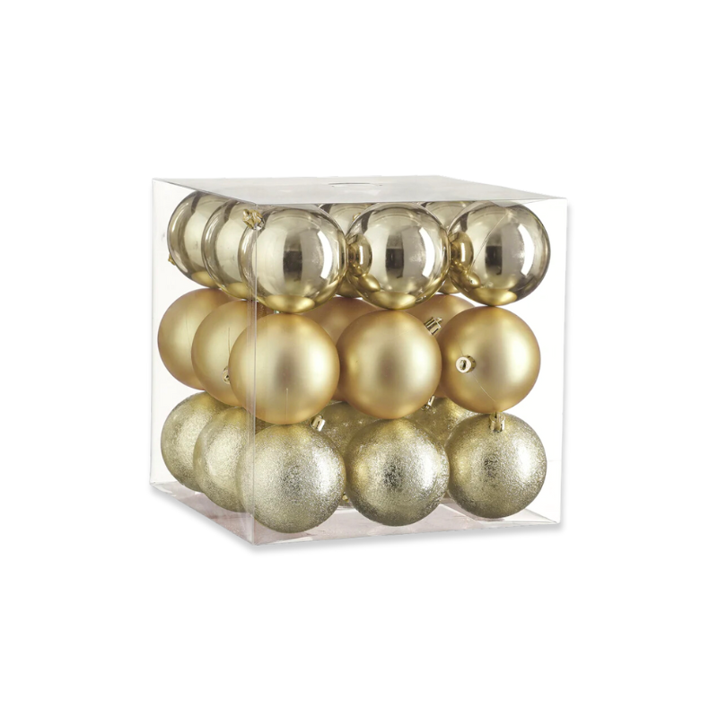 House of seasons bauble unbreakable 27pcs set 8cm-null