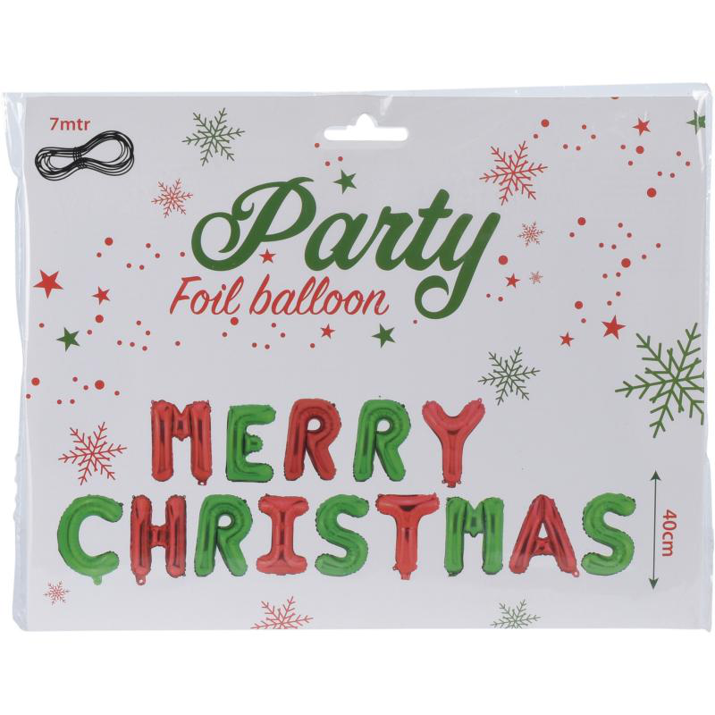 Product image: Foil balloon merry christmas, , medium-null