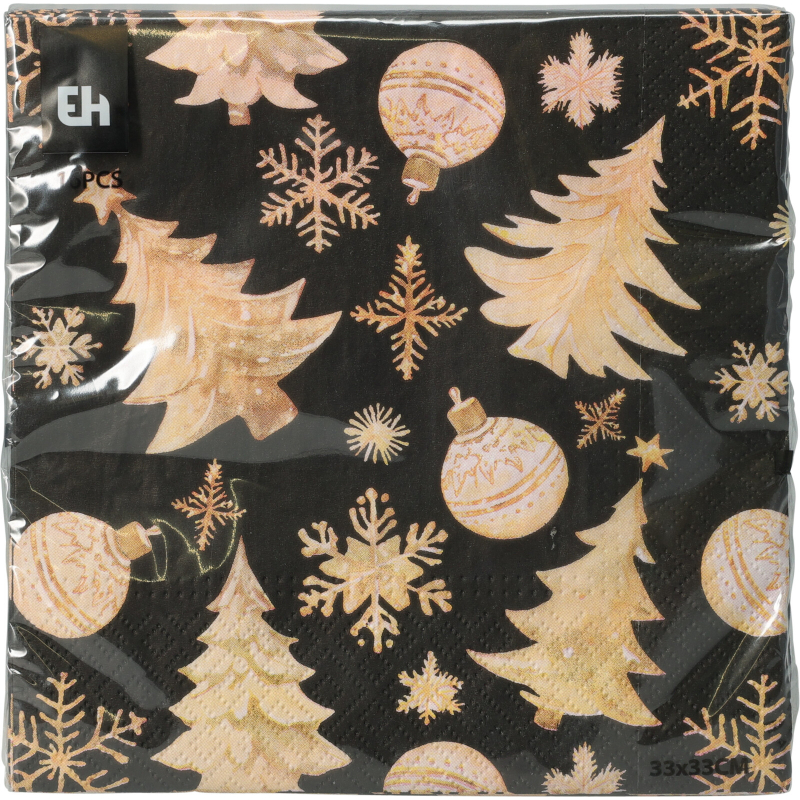 Product image: Christmas napkins 33x33cm 16pcs - assorted designs, , medium-null