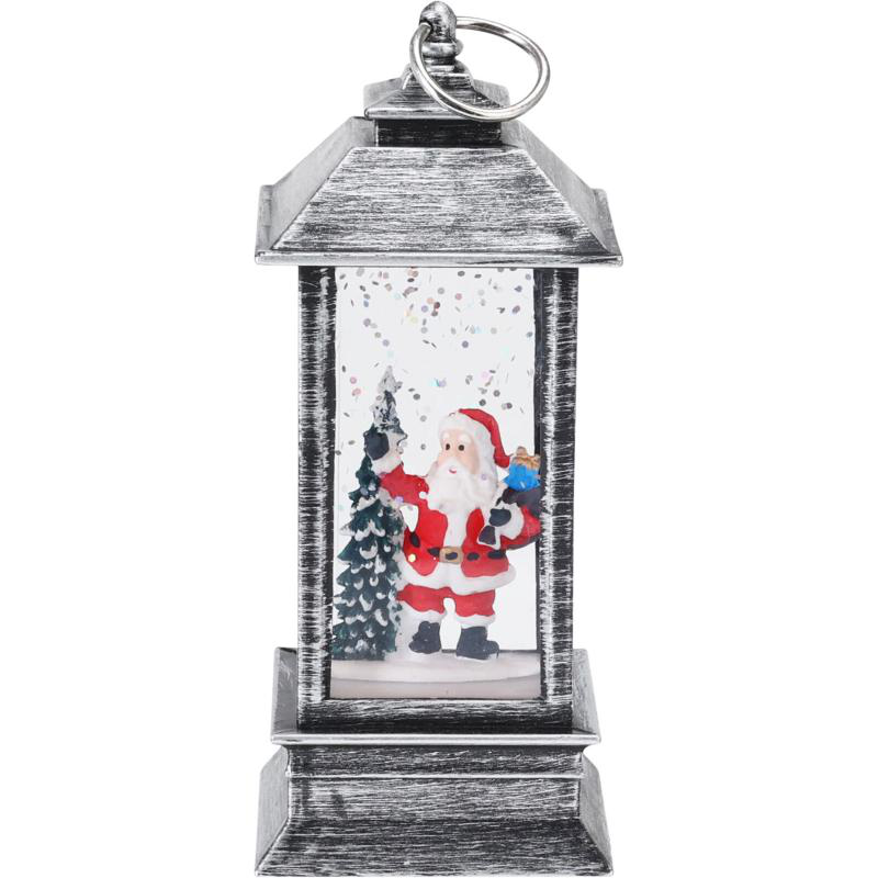 Product image: Διακοσμητικο φαναρι με led 13cm ασημι- διαφορα σχεδια, , medium-null