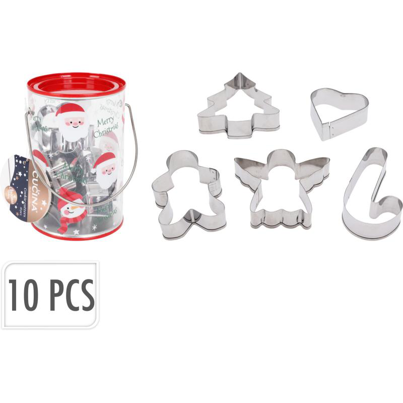 Product image: La cucina christmas cookie cutter set 10pcs, , medium-null
