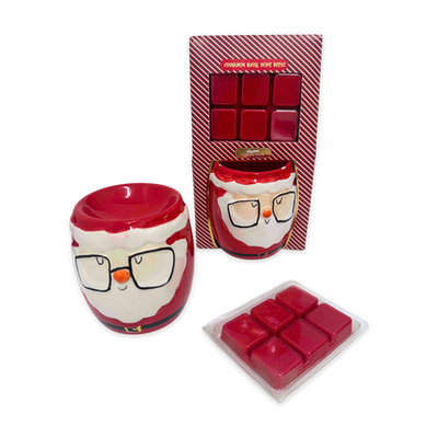 Xmas candle gift set & burner cinnamon spicy, , medium