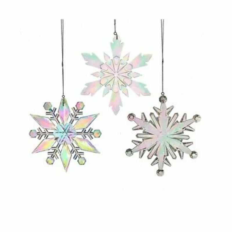 9-9.5"opalescent snowflake orn 3/asstd., , medium-null