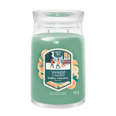 Holiday winterfest - yankee candle -signature large jar, Green, medium