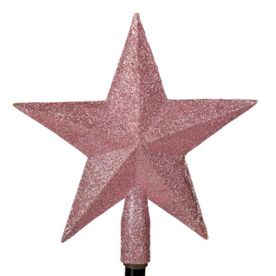 Star tree topper 20cm - pink, , medium