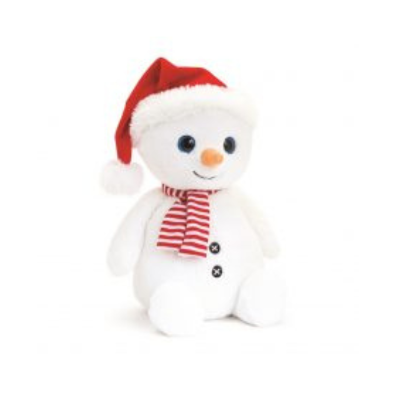 35cm snowman with hat & scarf, , medium-null