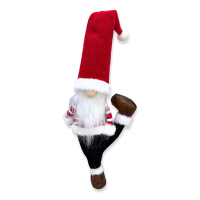 XMAS SOFT SANTA STANDING GREEN RED HQ259370-36 31x13x92, , medium