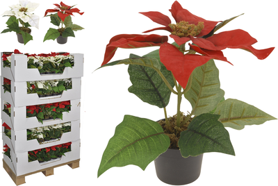 Christmas flower 20cm - assorted designs, , medium