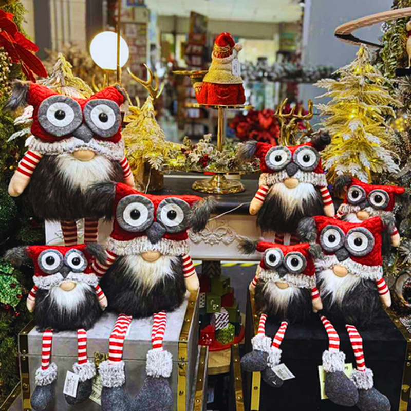 Xmas owl soft santa hq249254-11 19x13x28, , medium-null