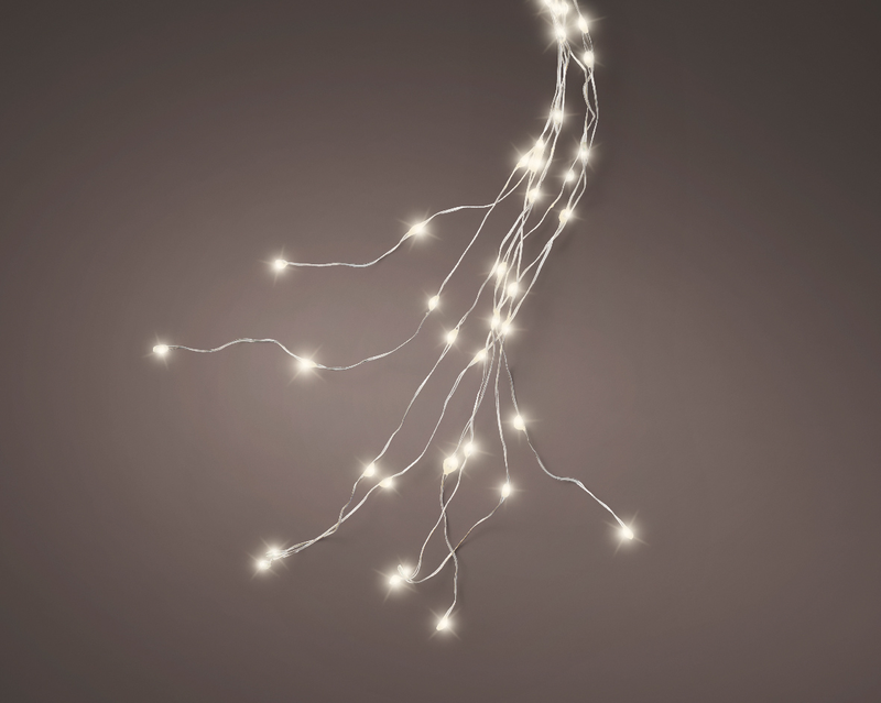 Micro led silver/warm white 672l tree bunch flashing effect outdoor, , medium-null