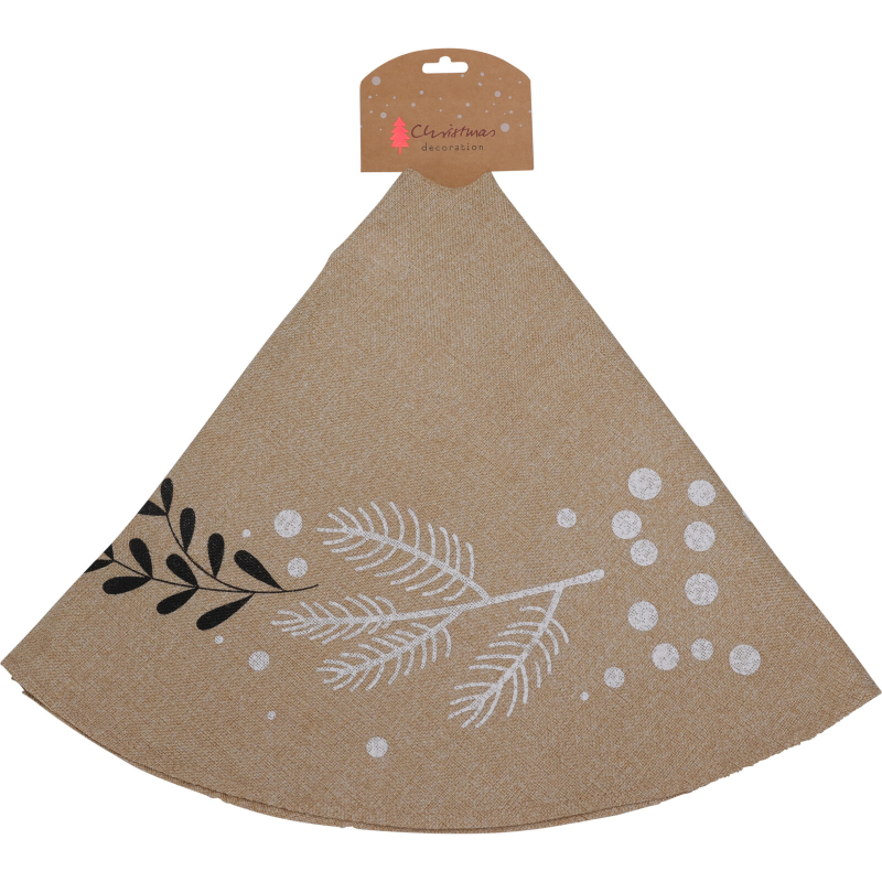 Χριστουγεννιατικη φουστα δεντρου 90cm φυσικο χρυσο - διαφορα σχεδια, , medium-null