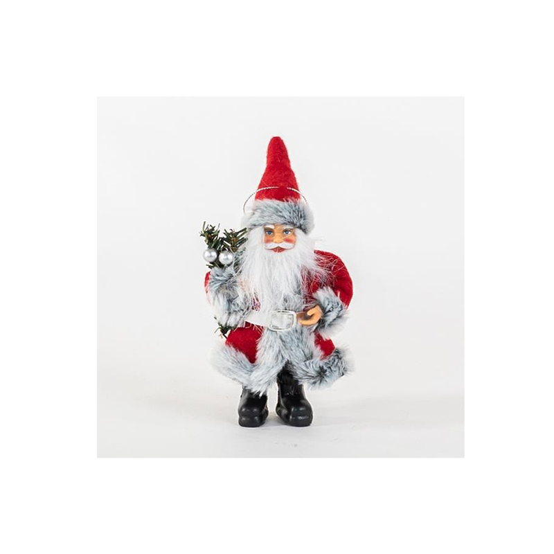 Product image: Santa claus red with gray fur 18cm-null