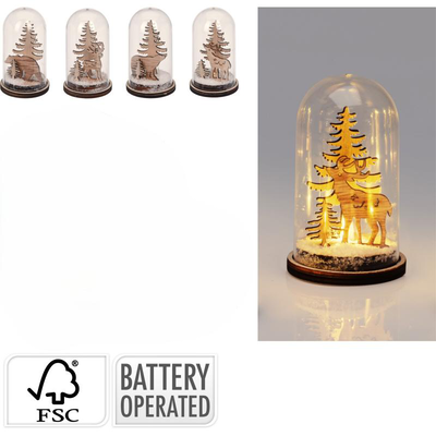 Christmas scenery with led - assorted designs, , medium