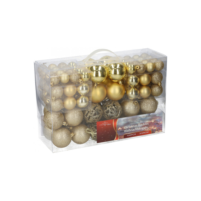Xmas gold balls 100pcs, , medium
