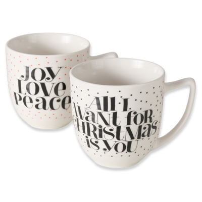 Boltze xmas jumbo mug soho 400ml (1pcs random selection), Black And White, medium