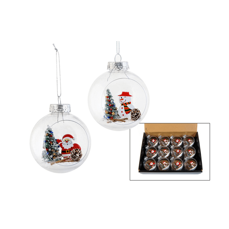 Product image: Χριστουγεννιάτικη μπάλα διάφανη με φιγούρα, , medium-null