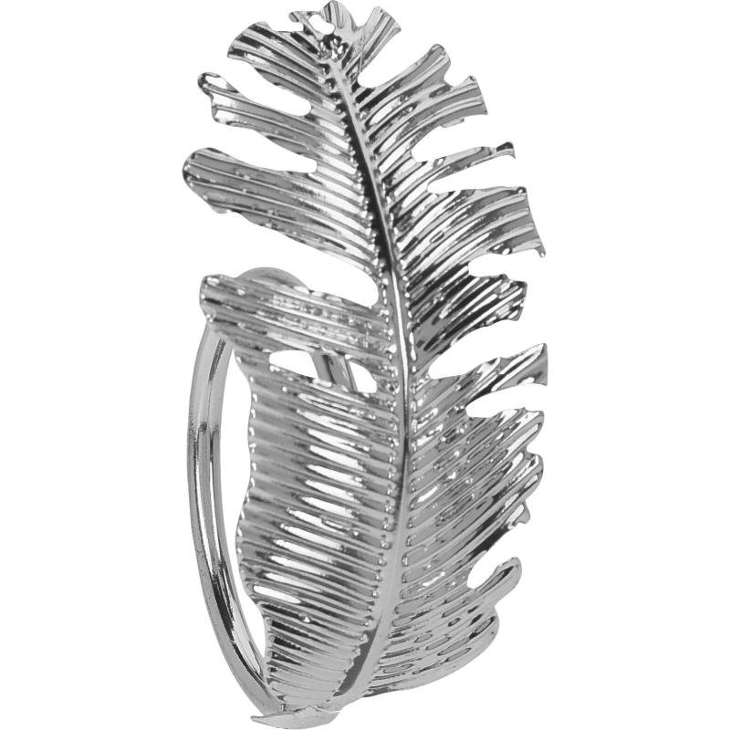 Product image: Napkin ring set 4pcs silver - assorted designs, , medium-null