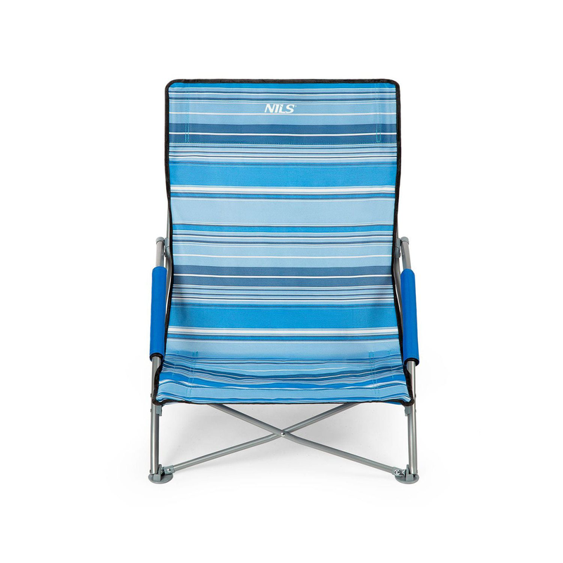 Nils camp nc3035 blue striped beach chair, , medium-null