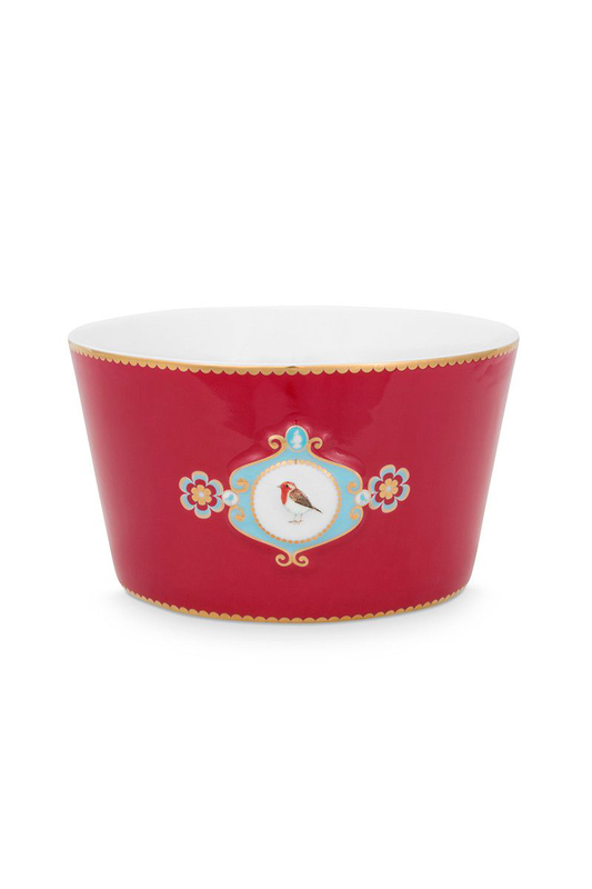 A pip love birds bowl red, , medium-null