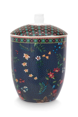 A pip storage jar berry blues blue, , medium